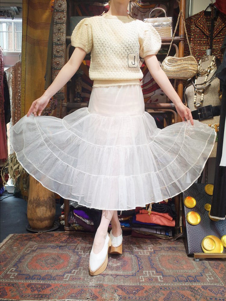 c.1950s Tulle Tiered Skirt