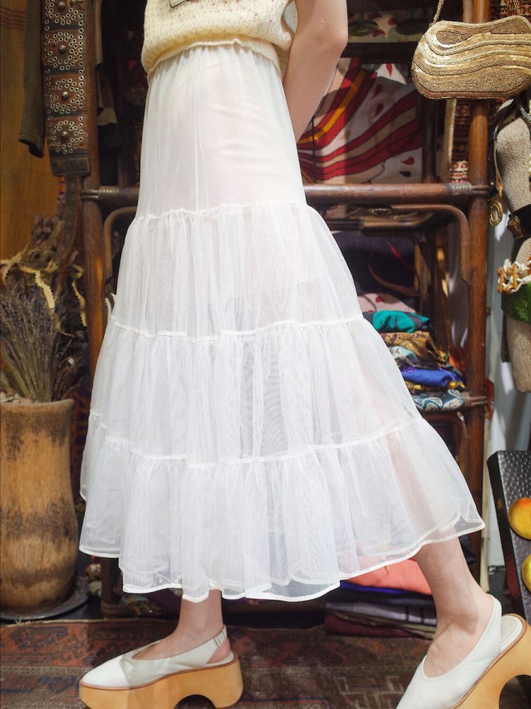 c.1950s Tulle Tiered Skirt