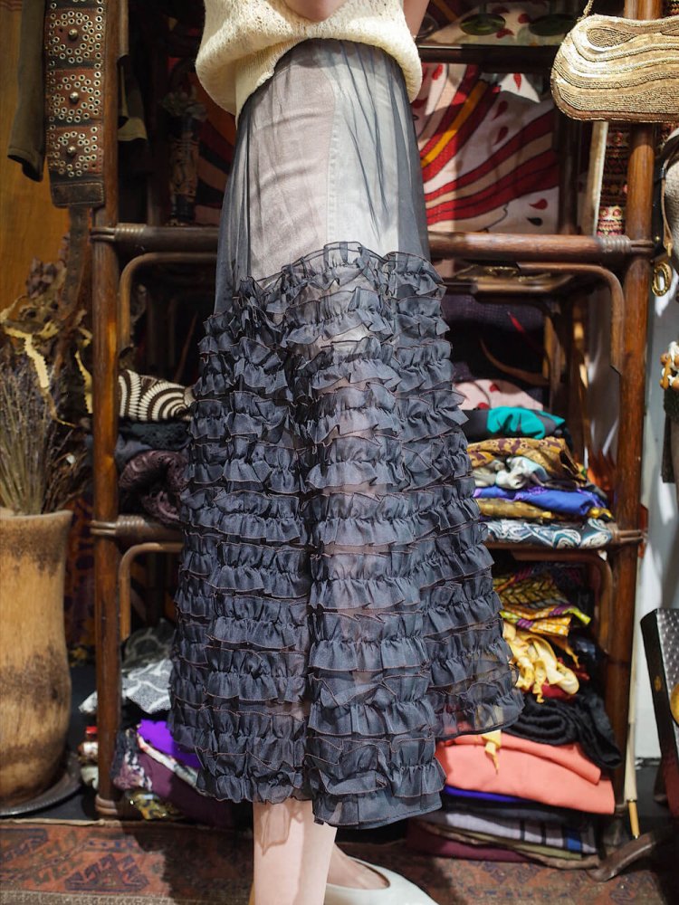 c.1950s Tulle Frill Skirt