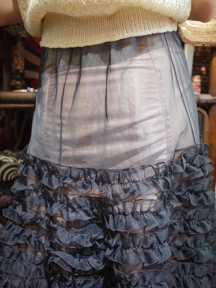 c.1950s Tulle Frill Skirt