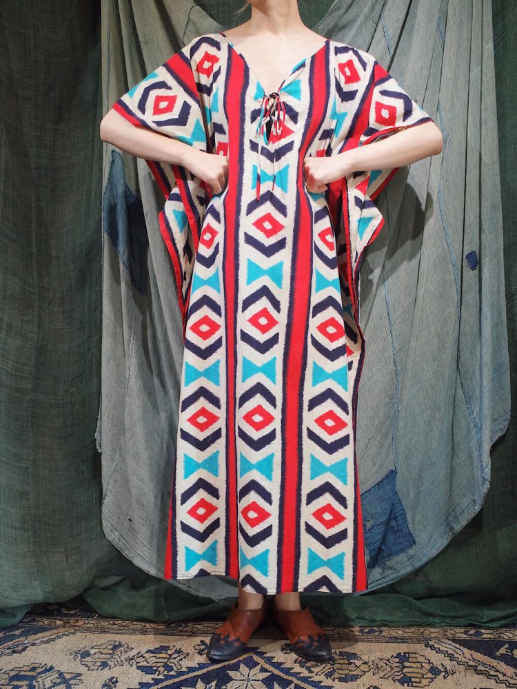 Native Stripe Kaftan Dress