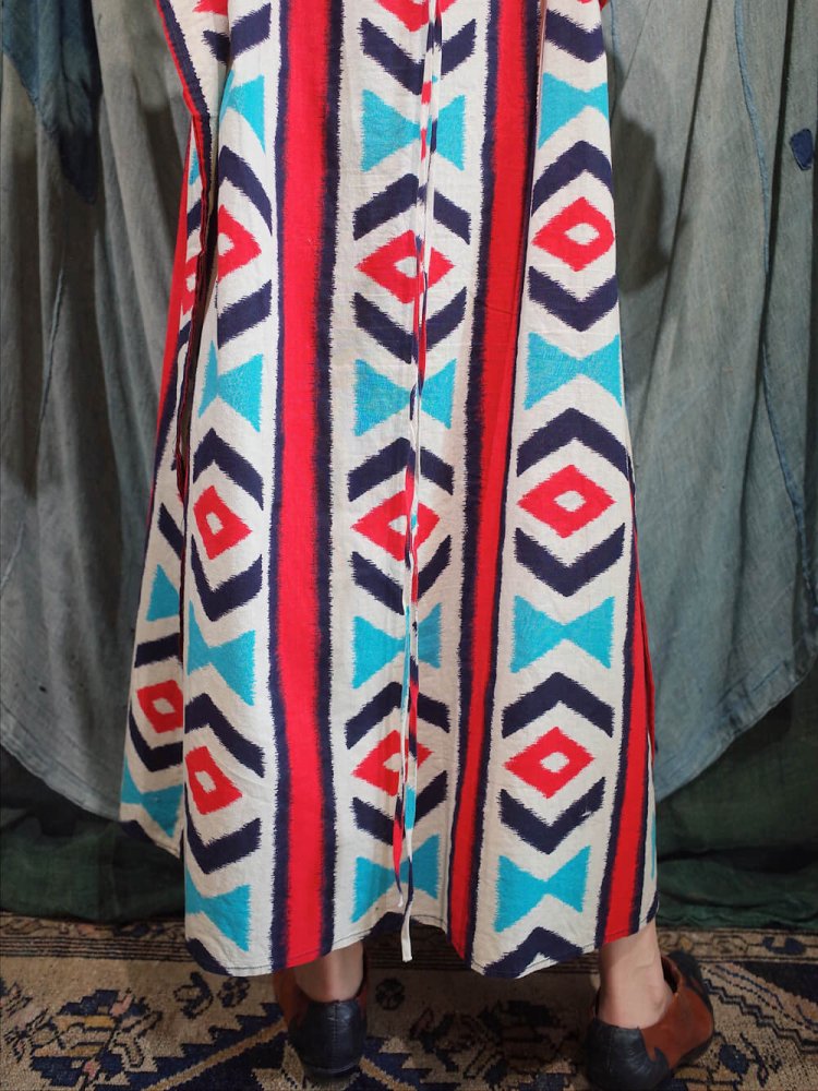 Native Stripe Kaftan Dress