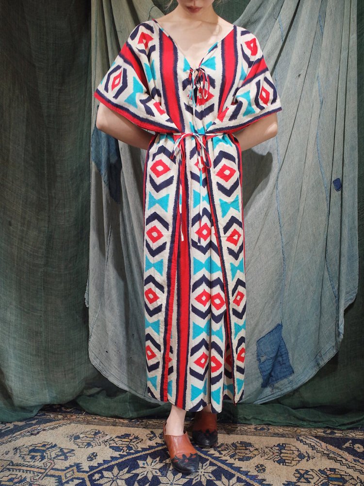 Native Stripe Kaftan Dress