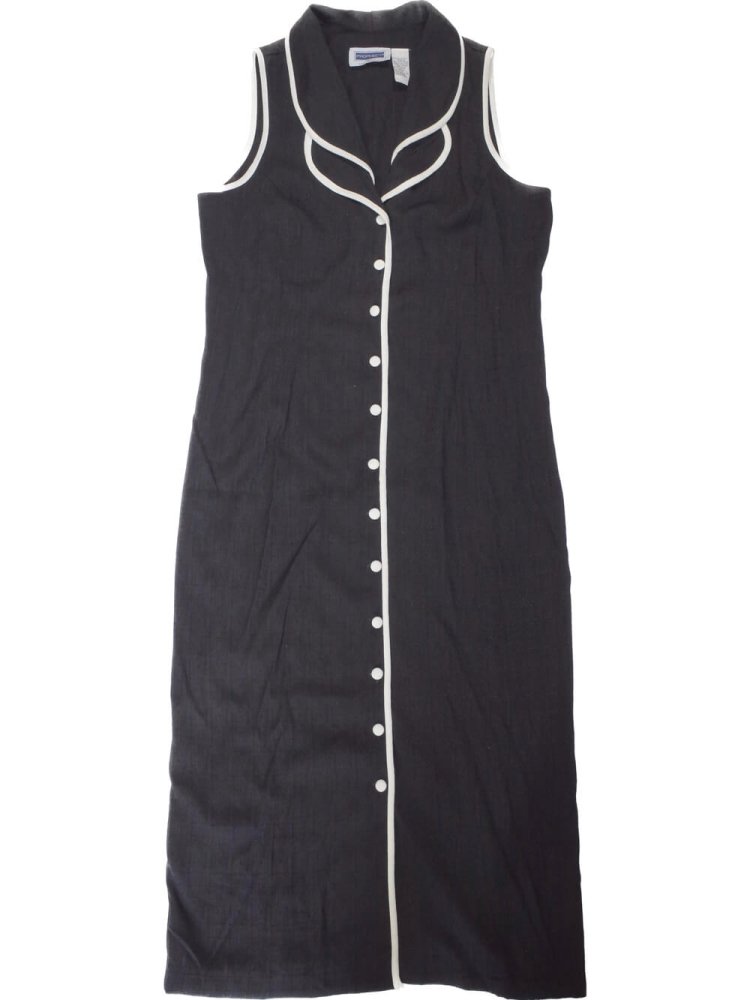 Black & White Piping Dress / Long Vest