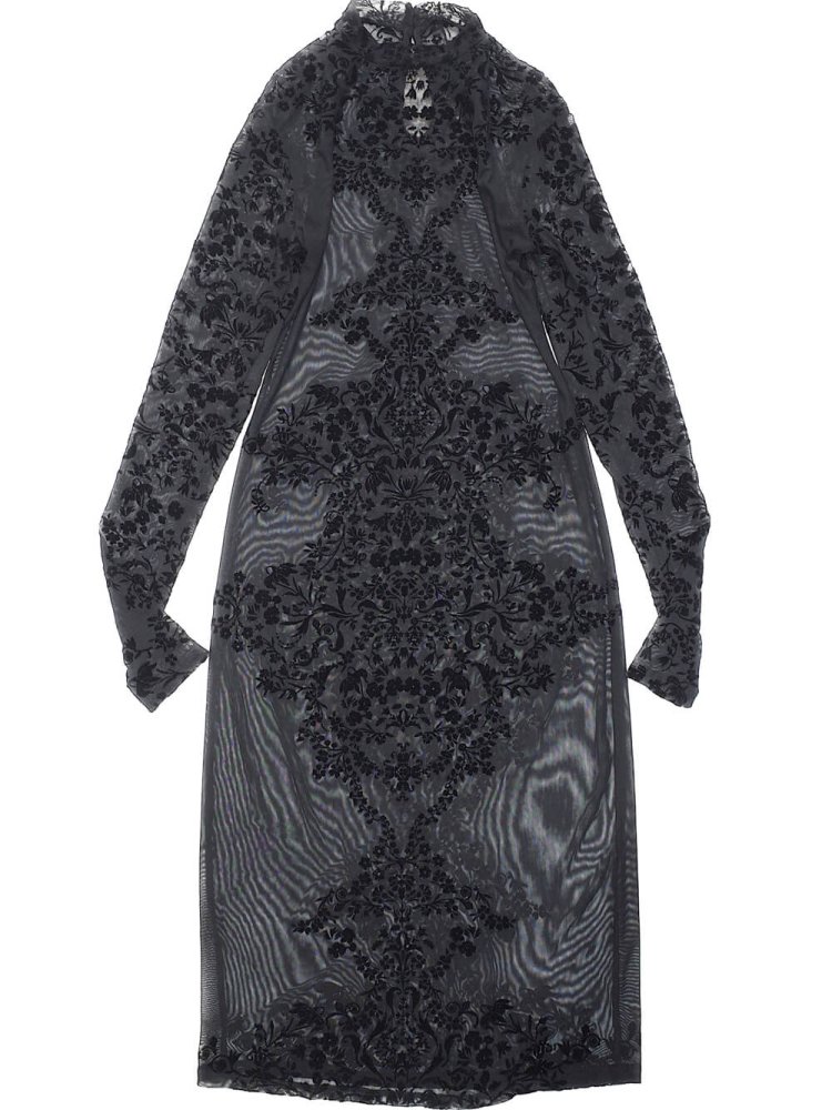 Art Nouveau Pattern Mesh Dress