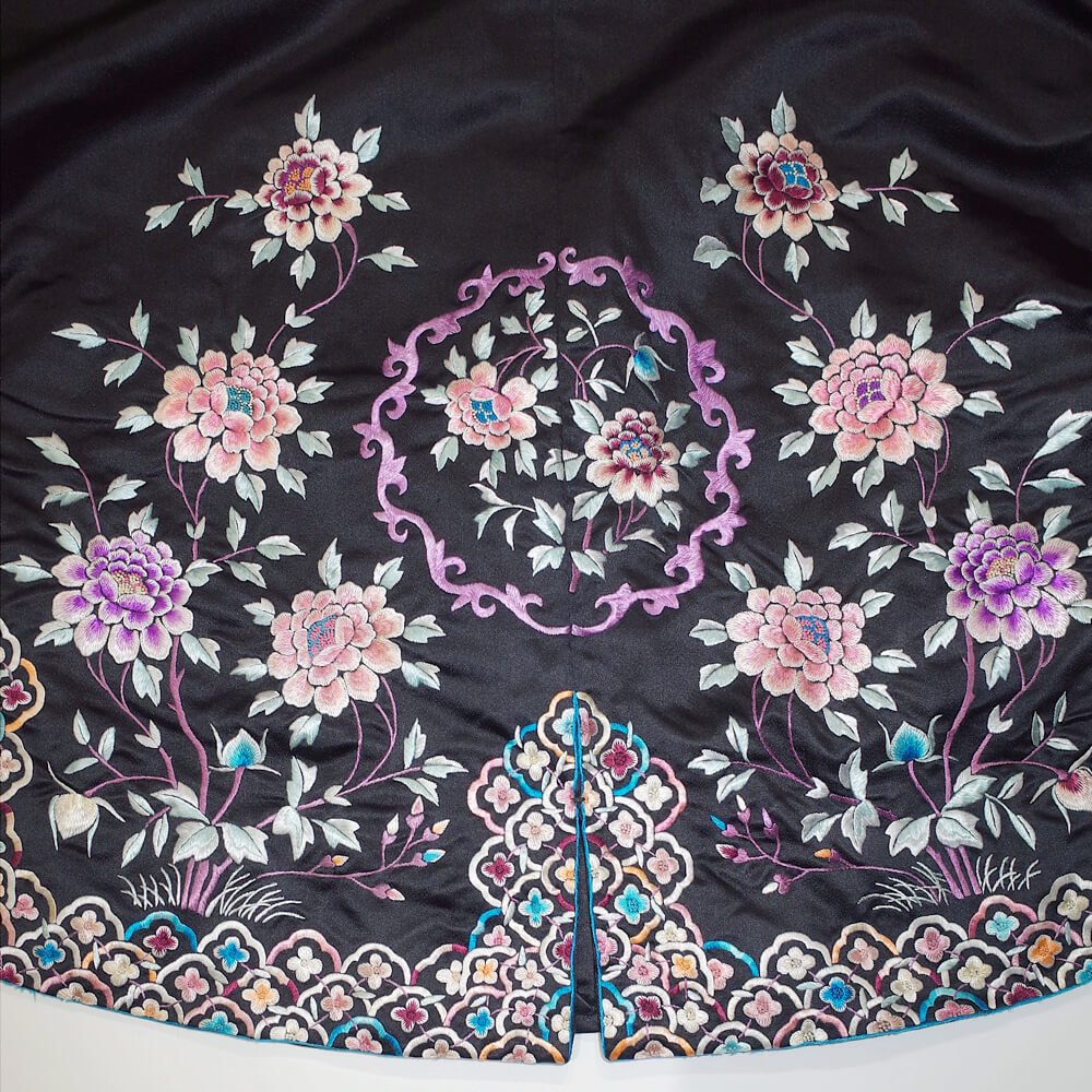 c.1940s Chinese Embroidery Silk Short Gown