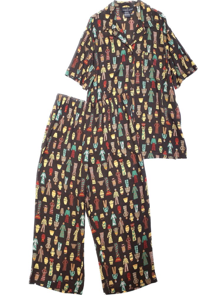 Oriental People Pattern Rayon Set up