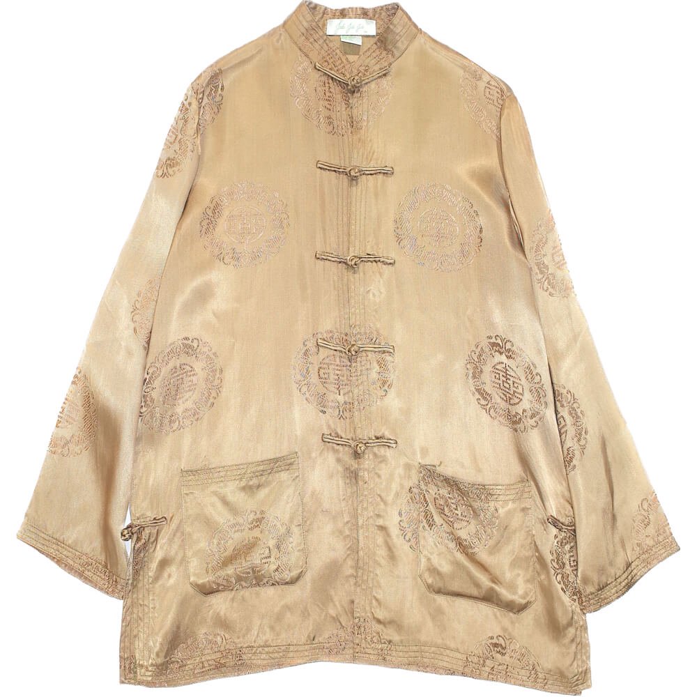 Green Gold Rayon China Shirt