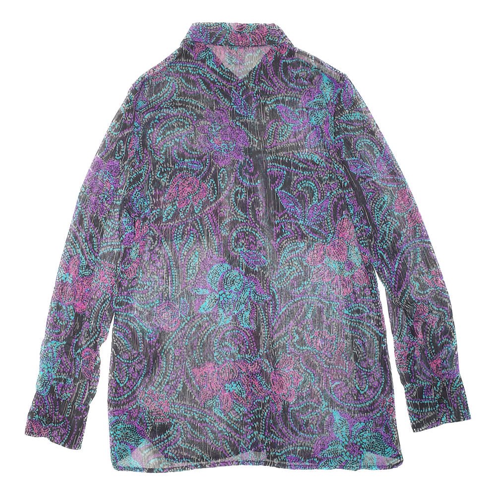 Flower Art Sheer Shirt