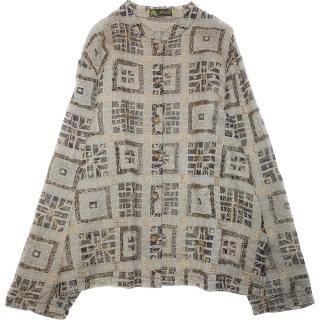 Embroidery Sheer Silk China Shirt