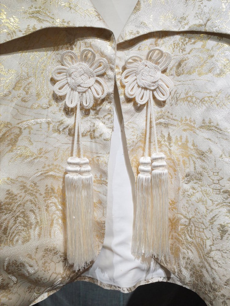 c.1960s China Jacquard Tassel Cape