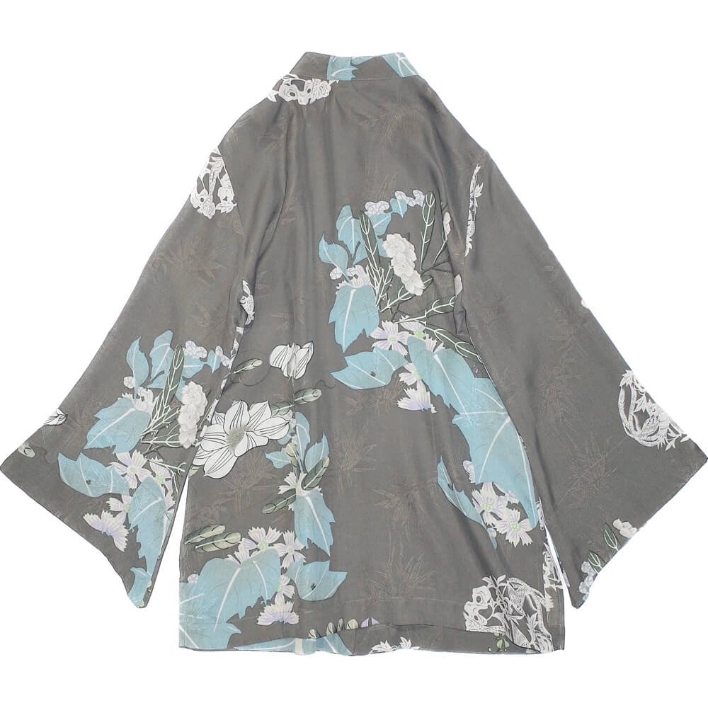 Flared Sleeve Silk China Shirt