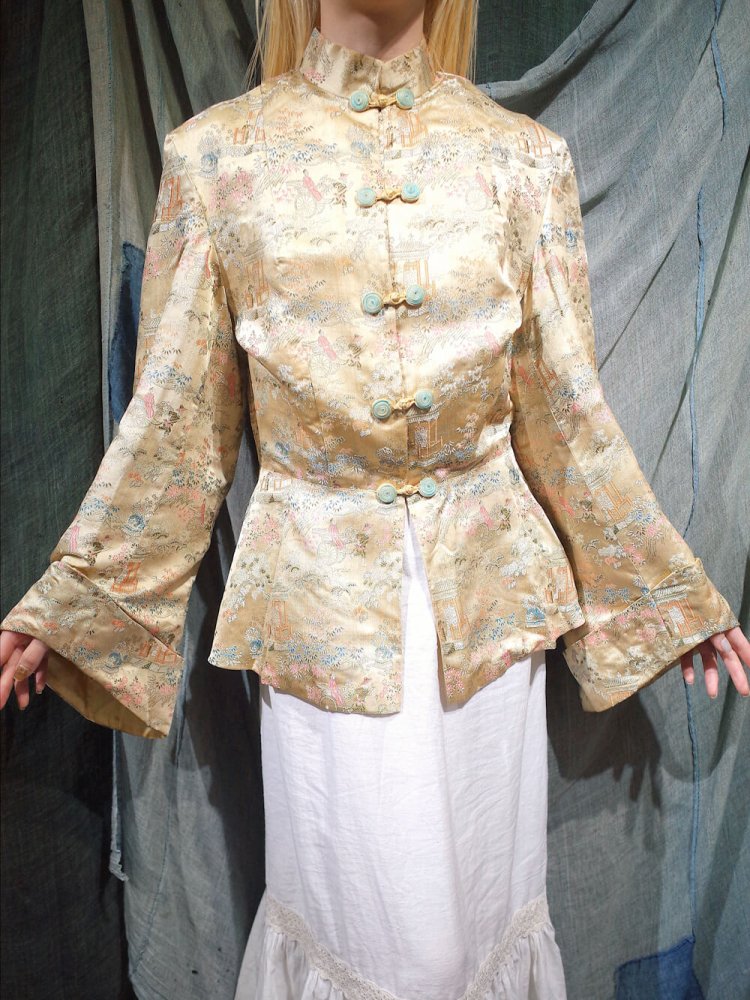 c.1960~70s Chinese Silk Jacquard Jacket