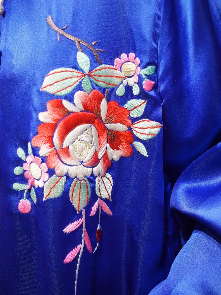 c.1940~50s Dead stock Chinese Silk Embroidery Jacket