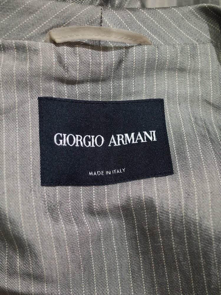 "GIORGIO ARMANI" Silver Stripe Jacket