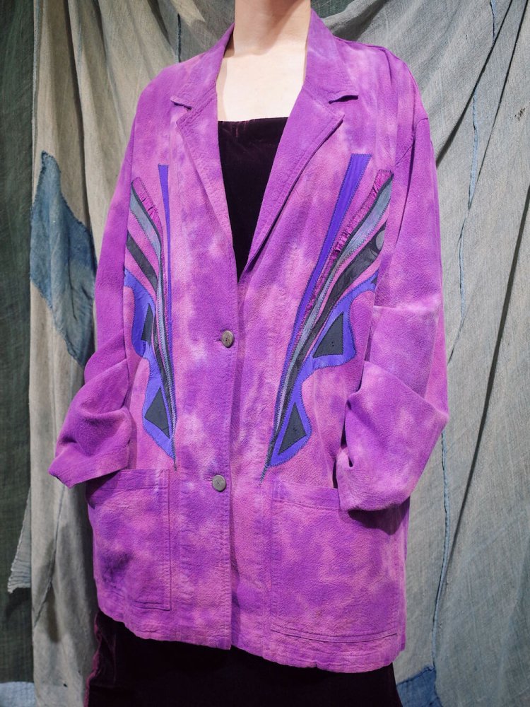 Purple Gradation Artwork Soft Jacket