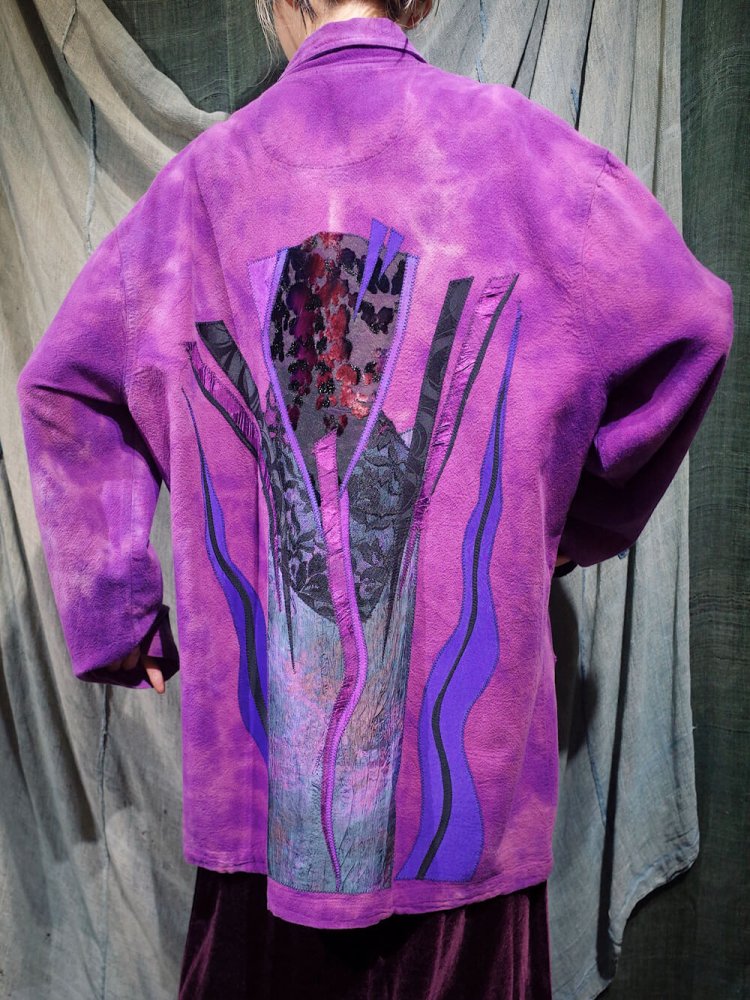 Purple Gradation Artwork Soft Jacket