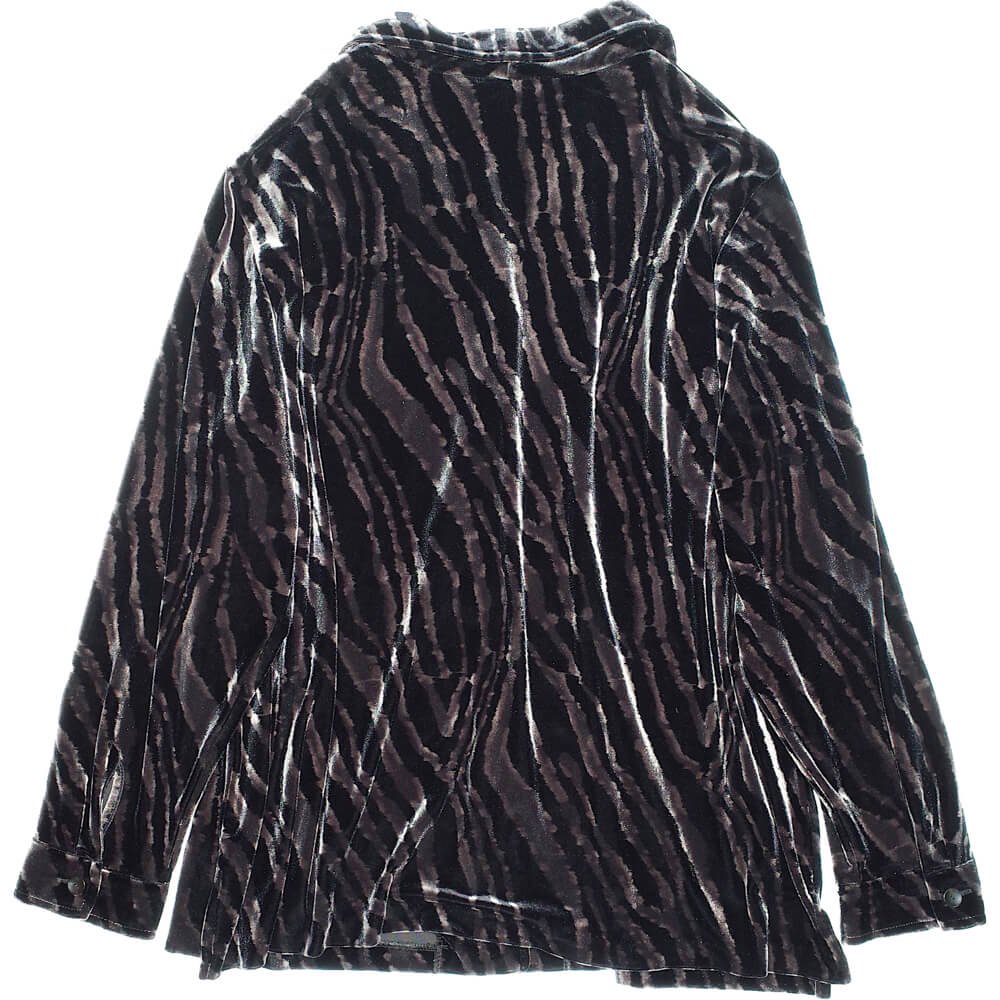 Zebra Velvet Big Silhouette Shirt