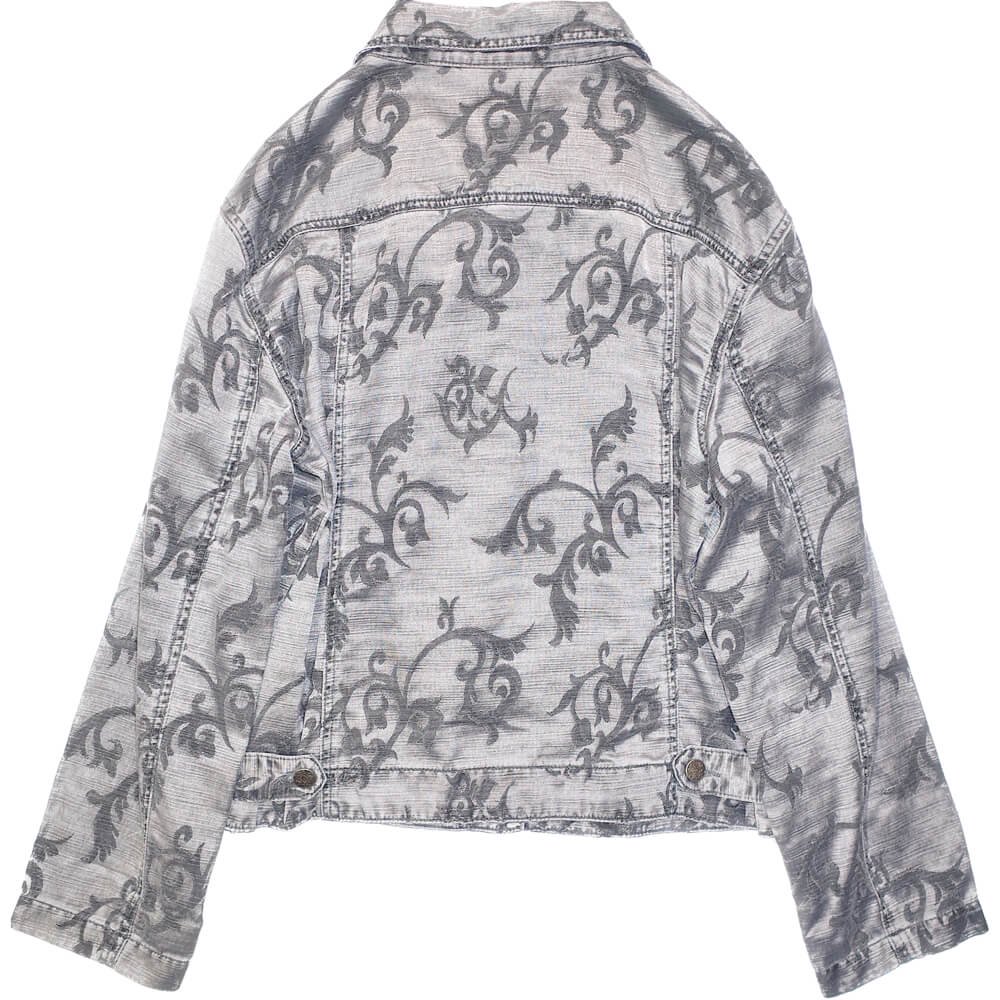 Silver Arabesque Jacquard Jacket