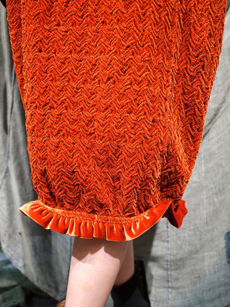 Orange Cocoon Skirt