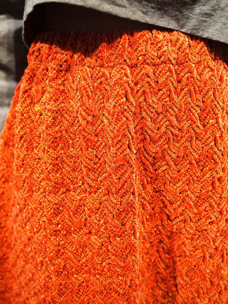 Orange Cocoon Skirt