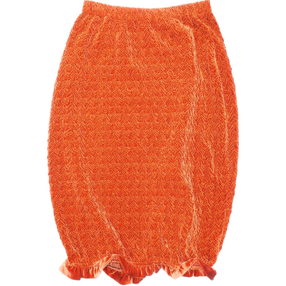 Orange Cocoon Skirt