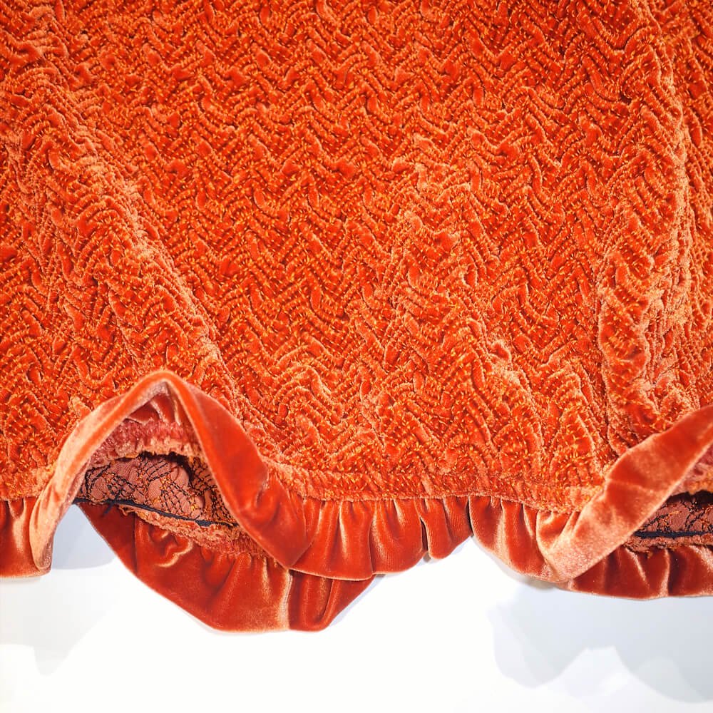 Orange Cocoon Skirt