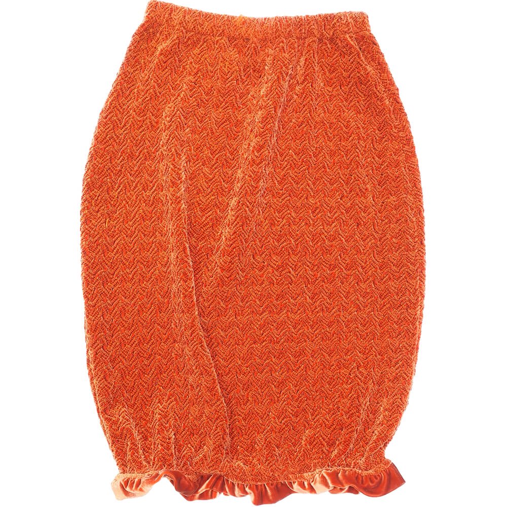 Orange Cocoon Skirt