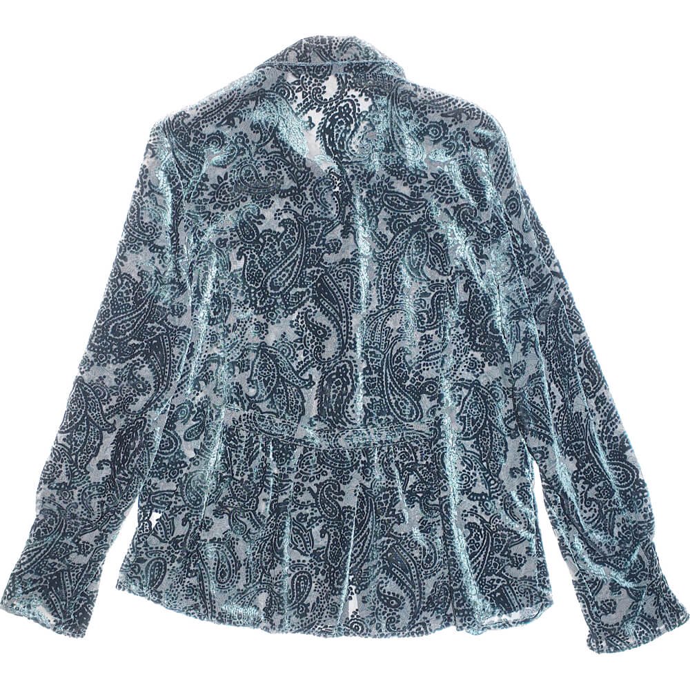 Paisley Velvet  Sheer Shirt