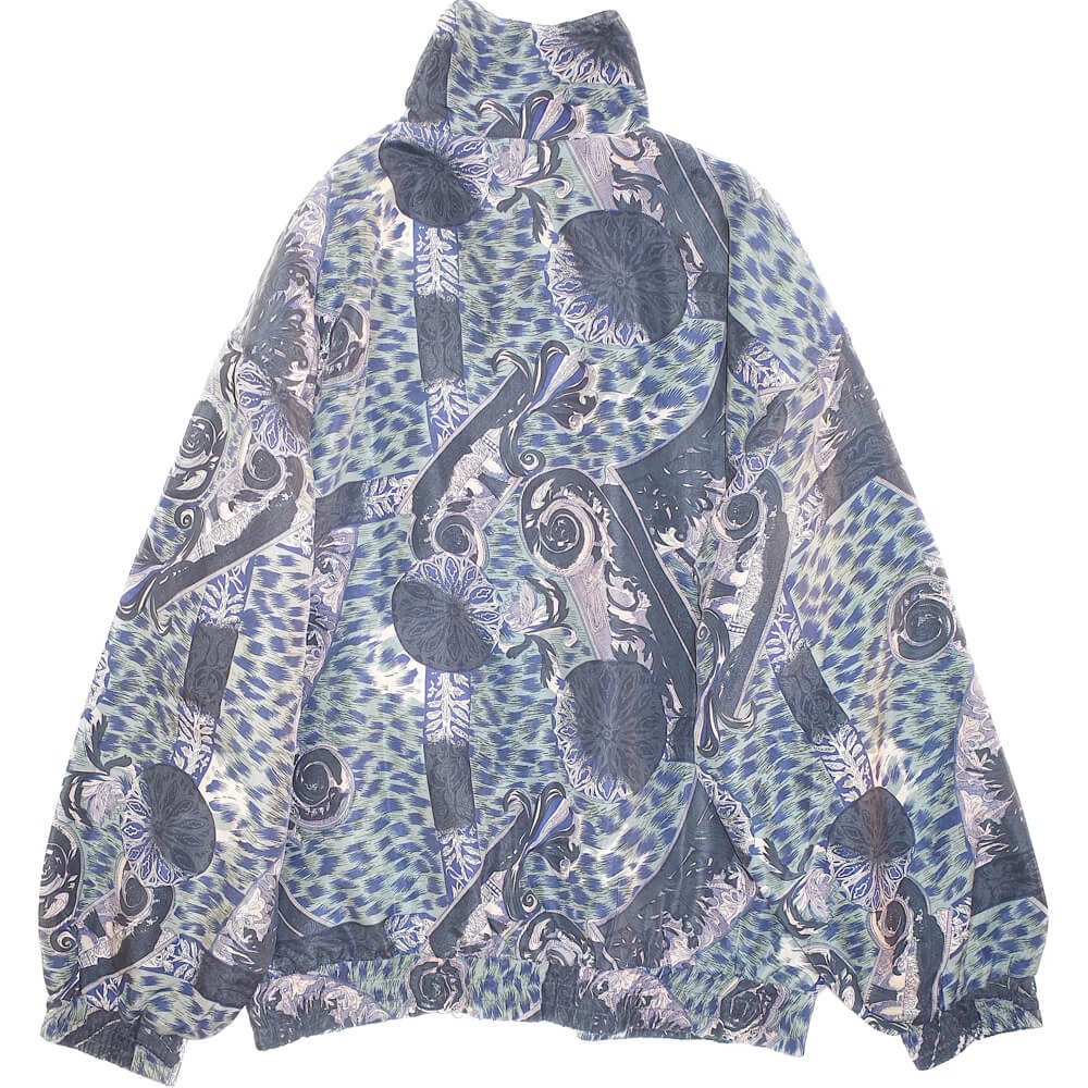 Classical Pattern Silk Blouson