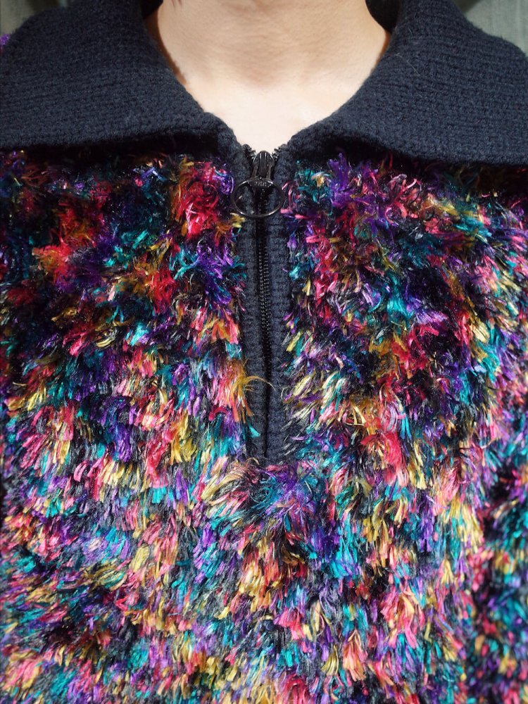 Moke Moke Neon Shaggy Knit Sweater