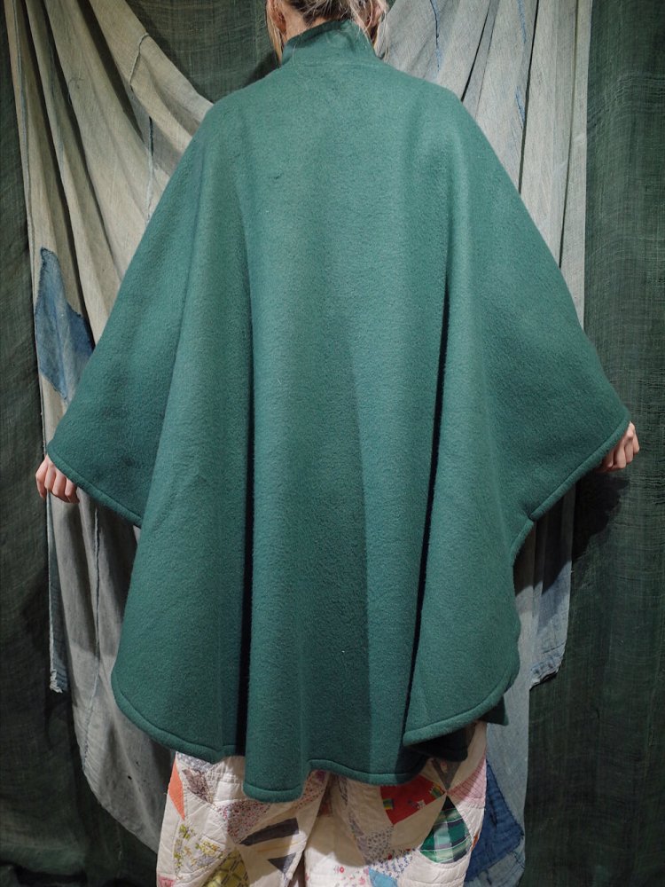 Deep Green Cape Coat