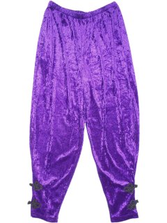 REMAKE China JodhpursPurple Velvet Pants