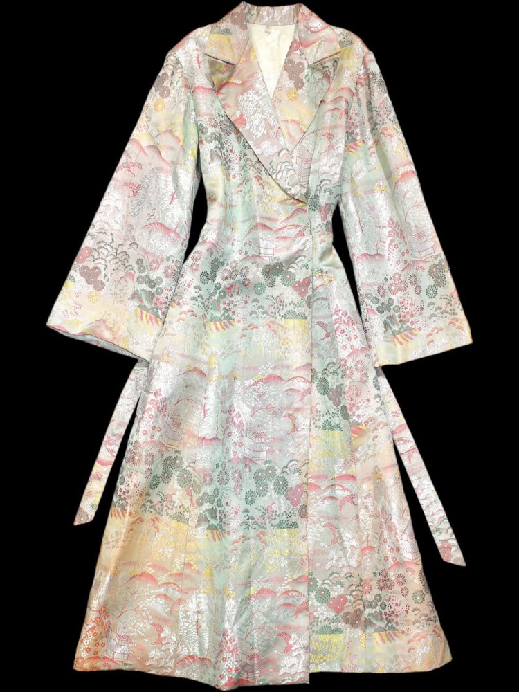 ヴィンテージ 1960~70年代 チャイナ ジャガード織り グラデーション