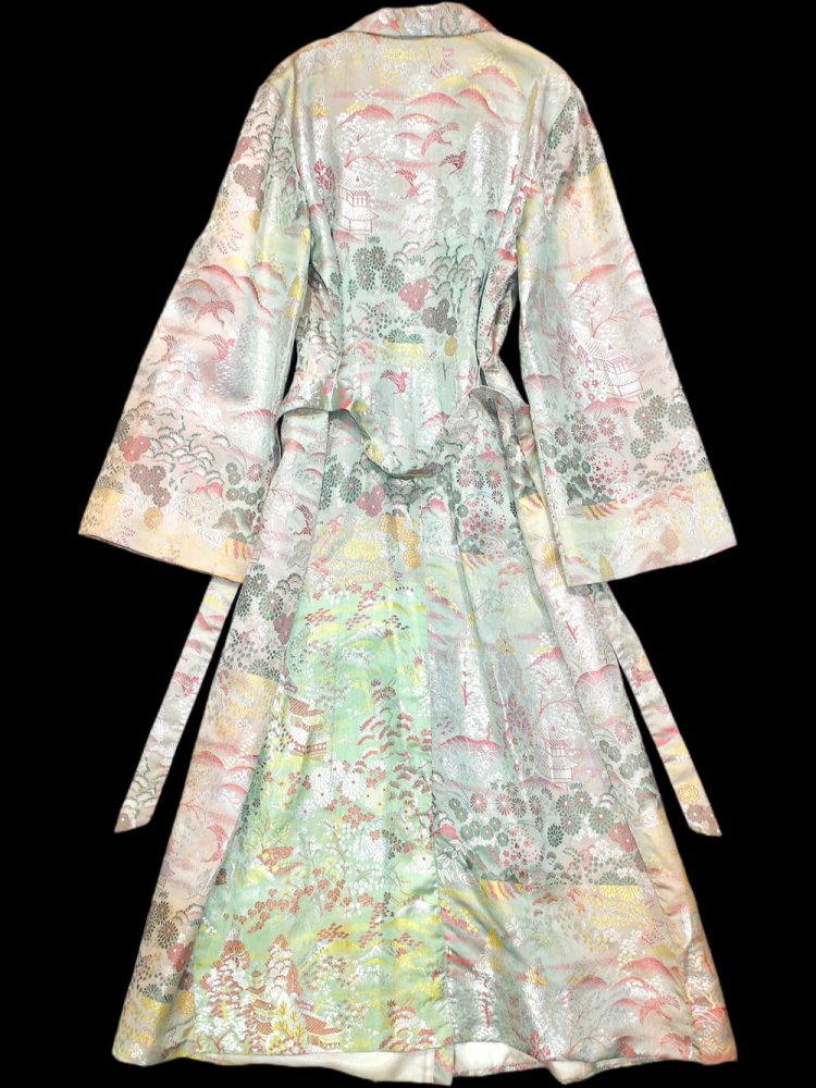 c.1960~70s Chinese Jacquard Beautiful Gradation Gown Coat