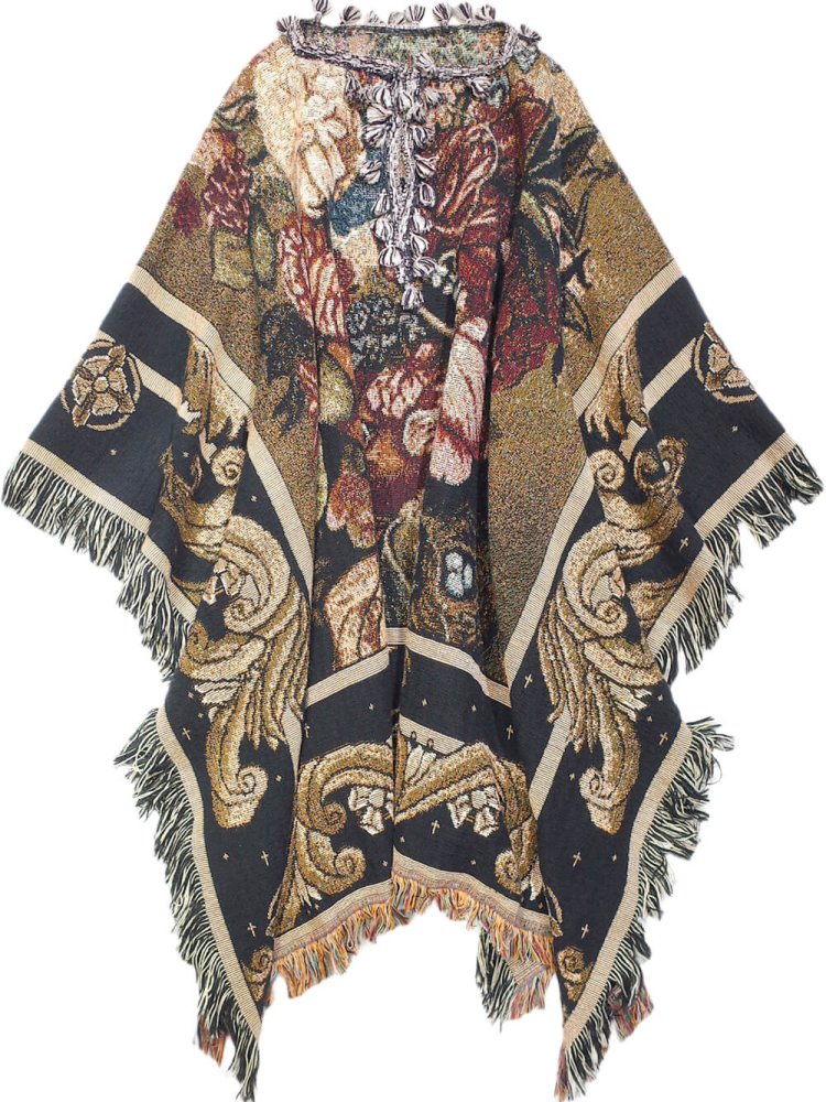 Gobelin Art Fringe Poncho