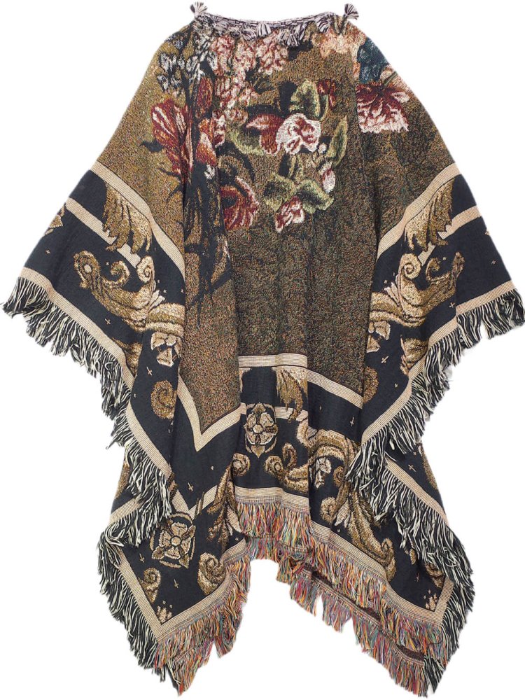 Gobelin Art Fringe Poncho