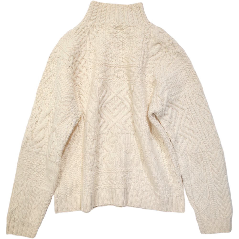 HAND KNIT LAUREN/RALPH LAUREN Fisherman Style High Neck Sweater