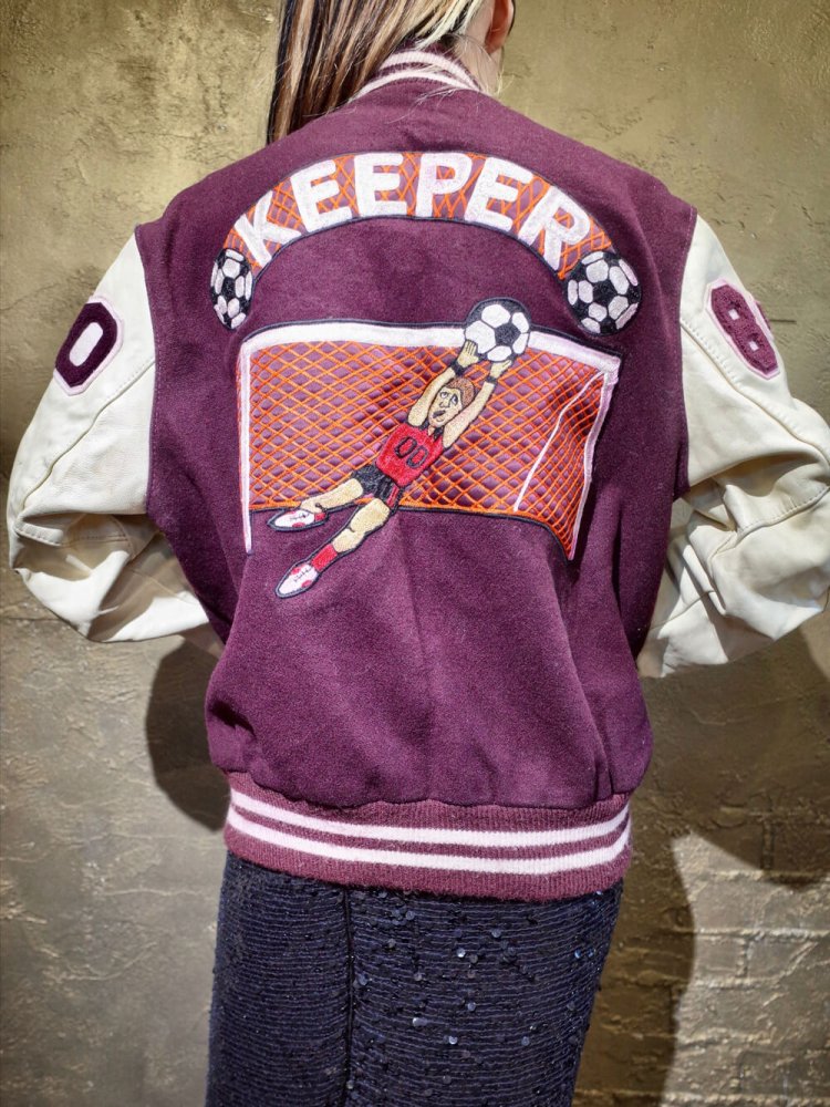 c.1980s KEEPER Embroidery Stadium Jacket