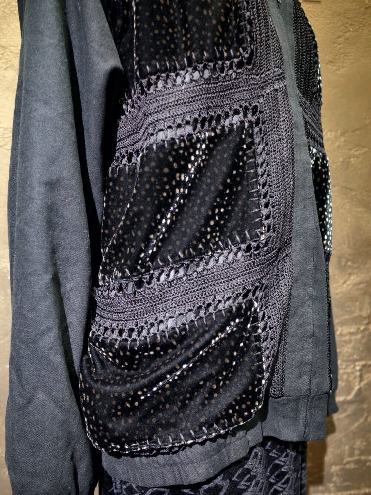 Velvet & Braid Silk Blouson