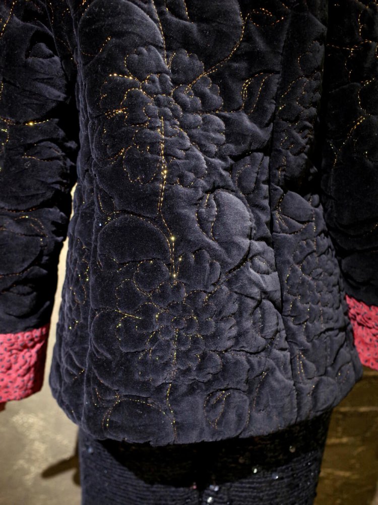 Paisley Velvet Quilting China Jacket