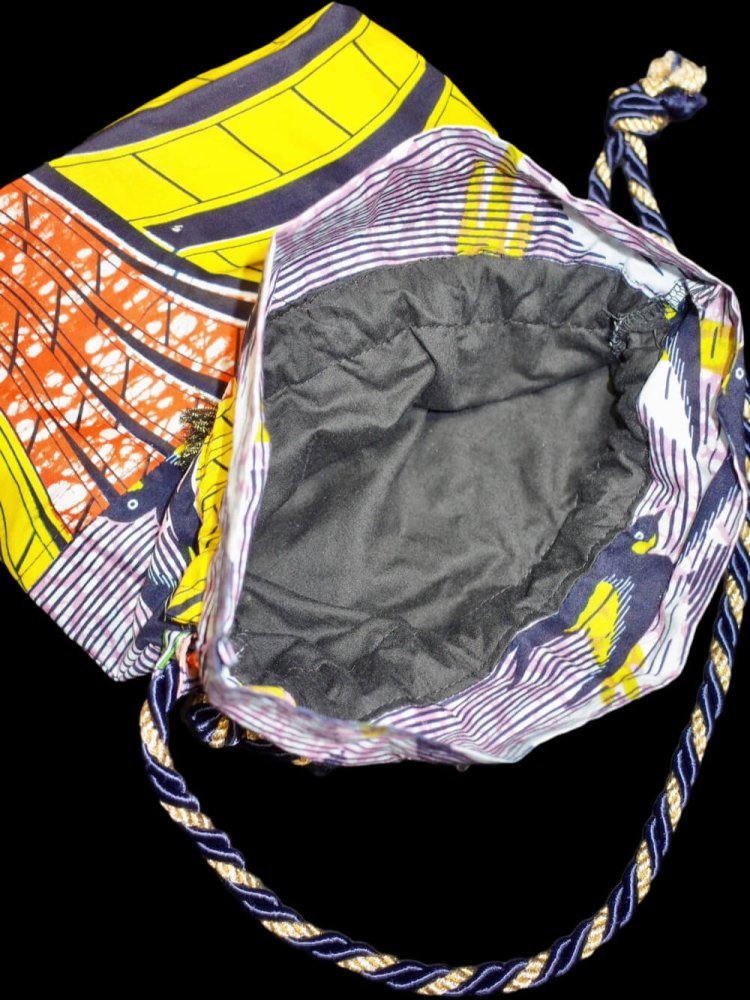 end Original RemakeAfrican Batik Patchwork Bag