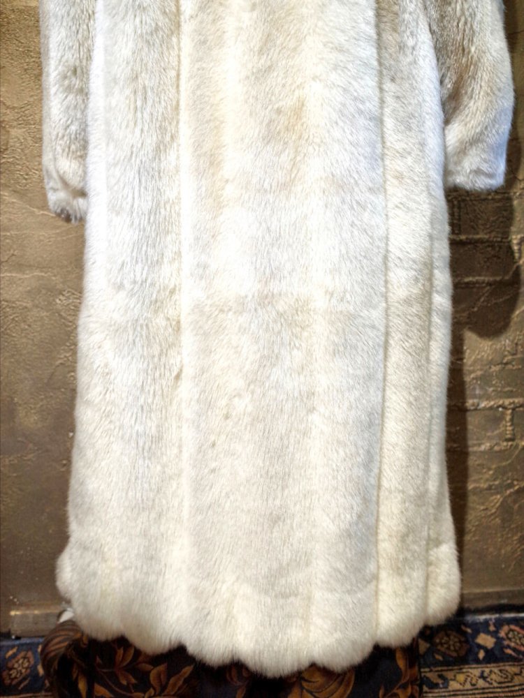 White Faux Fur Long Coat