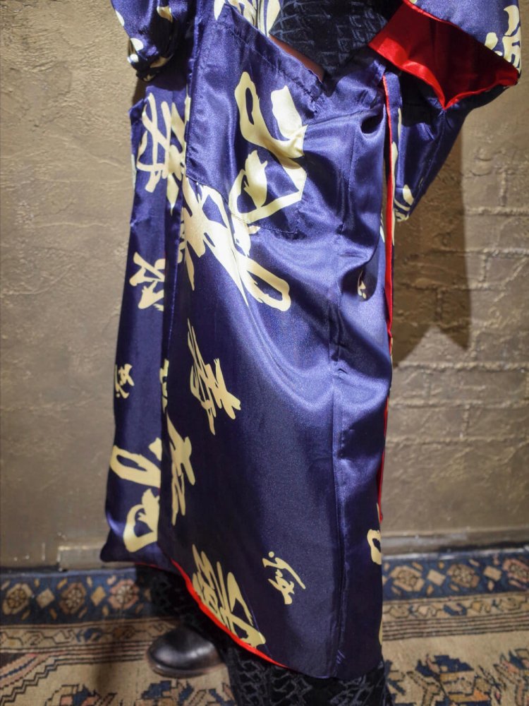 ڴ  ɽSatin KIMONO Style Gown Reversible