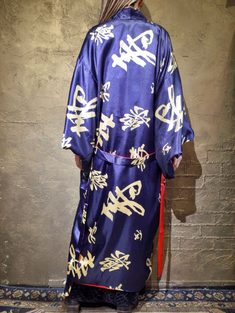 ڴ  ɽSatin KIMONO Style Gown Reversible