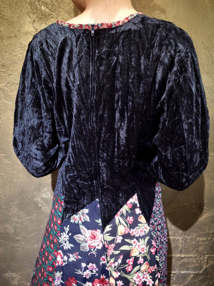 Velvet  Paisley & Flower Rayon Switch Dress