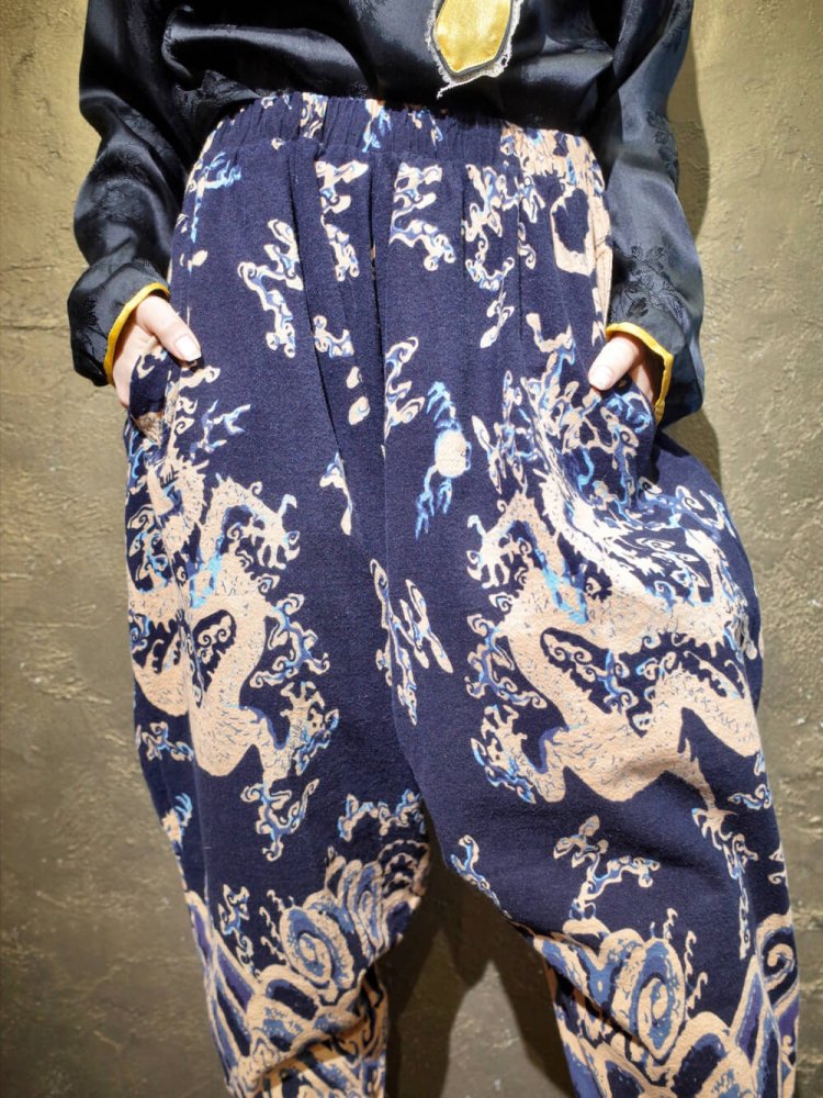 "Dragon" Chinese Pattern Jodhpurs Style Pants