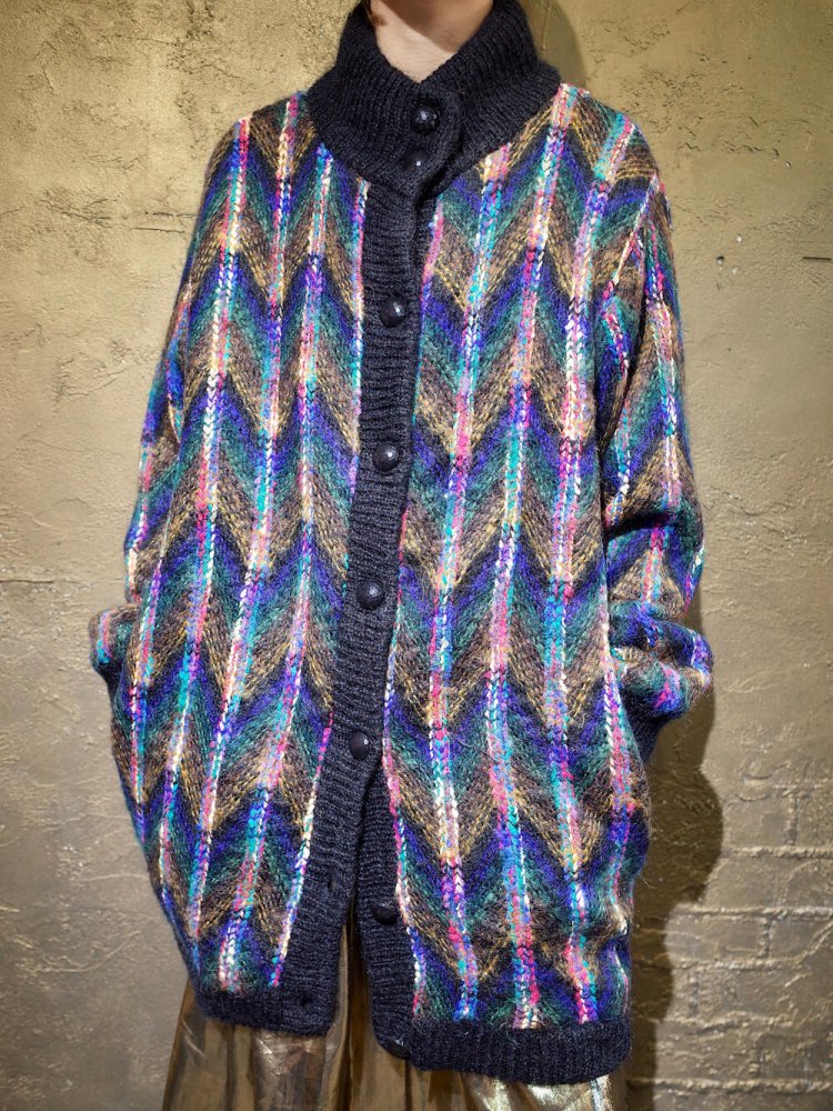 Zigzag Yarn Knit Jacket