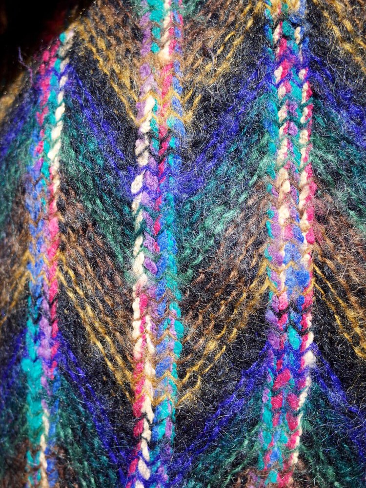 Zigzag Yarn Knit Jacket
