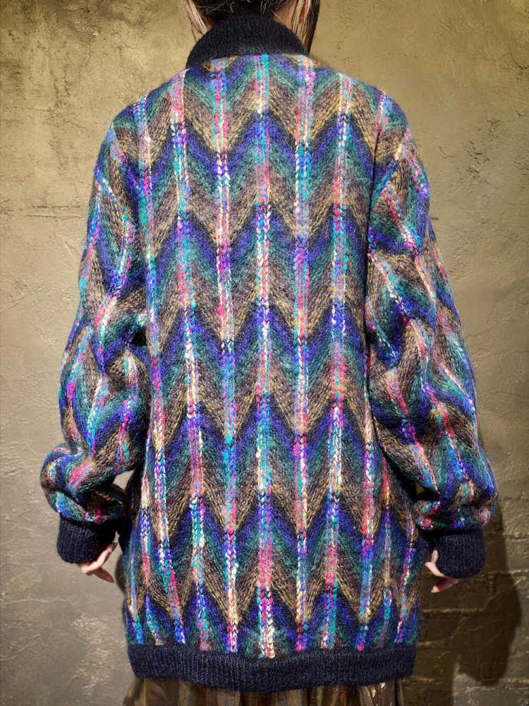 Zigzag Yarn Knit Jacket